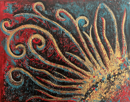 Floral sun waves